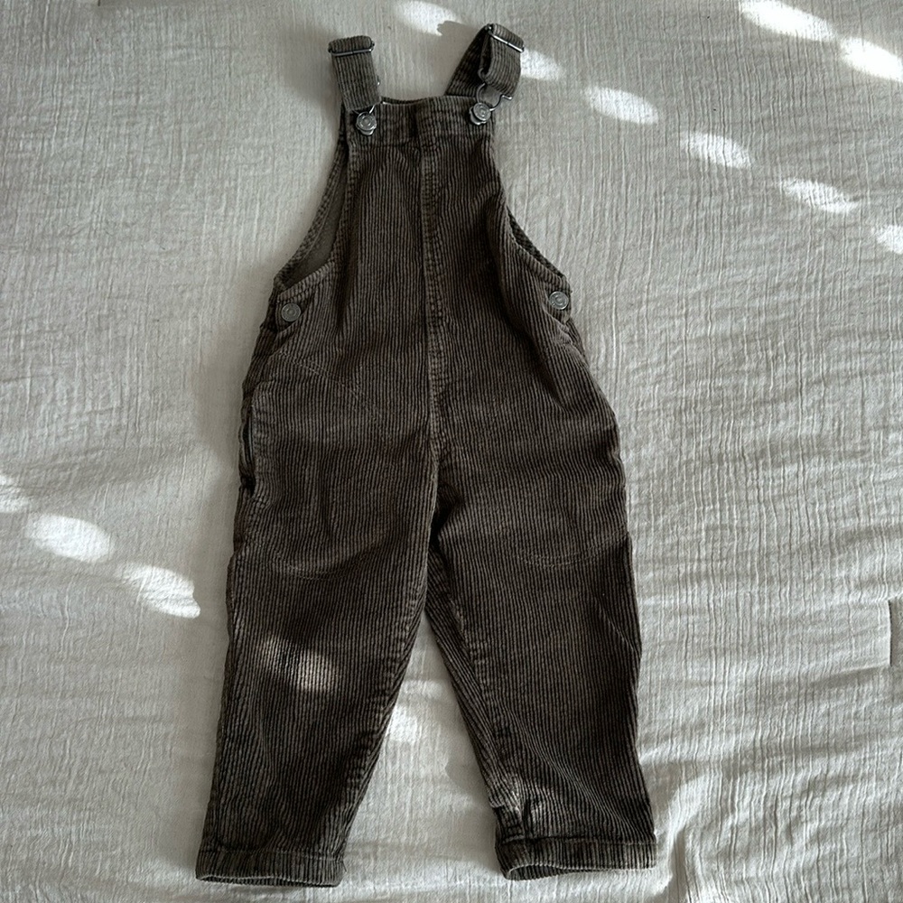 Zara Kids Corduroy Jumpsuit - Olive Green